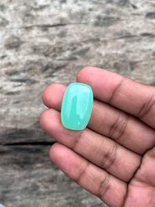 Crisoprasa Natural de Alta Calidad, Gema Suelta Cabujón Verde Claro, Corte Cojín, 21x17mm, Pulido, para Joyería, con Propiedades Curativas Increíbles - Product Image 2