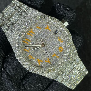 Relojes de Lujo Hechos a Mano, Unisex, Clásicos, Estilo Hip Hop, Mecánicos Automáticos, de Acero Inoxidable, con Cristal de Zafiro, 100 Unidades - Product Image 1
