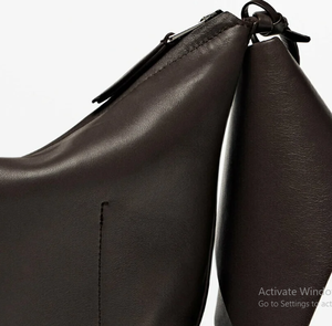 Sac fourre-tout en cuir véritable de haute qualité, doux et élégant, pour femme, avec poignée supérieure classique, fermeture éclair, grand format, minimaliste, couleurs personnalisables, toile - Product Image 4