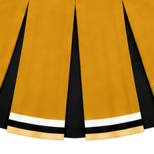 <b>Gold</b> Yellow Cheerleading <b>Pleated</b> <b>Skirt</b> for Women Girls Athletic Team Dance Performance Training Competition School Sportswear - Product Image 4