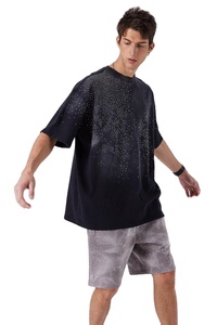Camiseta de Manga Corta para Hombre, 100% Algodón, 210 g/m², Transpirable, Casual, Cuello Redondo, Estilo Urbano, Personalización OEM - Product Image 3