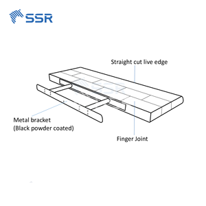 Estantes Flotantes de Madera Resistentes con Soporte Metálico Oculto - Almacenamiento Montado en la Pared que Ahorra Espacio para Baño y Sala de Estar - Product Image 5