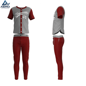 Premium Quality Custom Made Lightweight Breathable Team Personalized Full Button Jersey and Professional Pants <b>Baseball</b> <b>Set</b> - Product Image 3