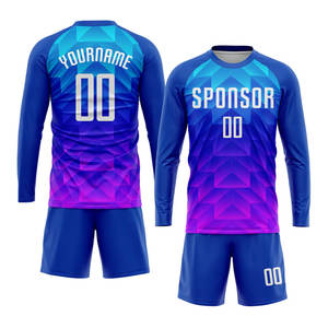 Uniforme de Fútbol Sublimado en Blanco Real, Azul Claro y Rosa Intenso, Jersey Premium Personalizado, Kit de Fútbol Transpirable para Equipo Deportivo - Product Image 4