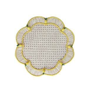 Premium Modern Boho Style Raffia Placemat Handmade Floral Table <b>Mat</b> Eco Friendly Dining Table Decor Rustic Home Accessory - Product Image 5