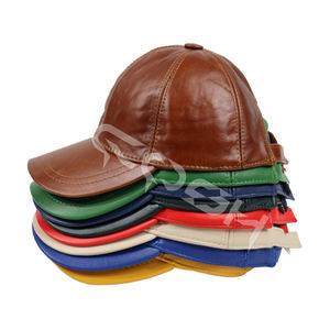 Gorra de Béisbol de Cuero Azul Marino - Product Image 2