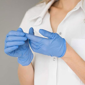Gants d'examen en nitrile bleu Gants en nitrile Nitrile Haute qualité Hôpital Soins de santé dentaires Utilisation sans poudre - Product Image 3