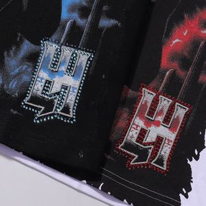 Camiseta Mr. Hasty Rap para Hombre, Talla Grande, Manga Corta, Cuello Redondo, Estilo Urbano, Diseño Estampado, Negra, 100% Algodón Jersey - Product Image 6