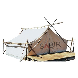 Tente de camping en plein air imperméable en toile de coton pour les fêtes de pique-nique en plein air - Product Image 2