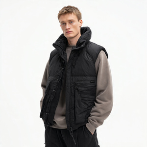 Chaleco acolchado con cremallera para hombre, cuello alto, sin mangas, chaleco acolchado para hombre, ropa de abrigo cálida para invierno, chaleco acolchado para hombre - Product Image 3