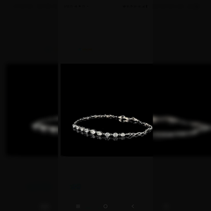 Pulsera de Diamantes Cultivados en Laboratorio, Oro Blanco de 14K, Corte Ovalado, para Mujer, Pulsera Minimalista de Lujo - Product Image 5