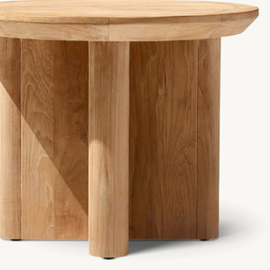 Hot sale modern style <b>table</b> with <b>round</b> shape made of durable and anti-rot teak wood for indoor or outdoor use - Product Image 3