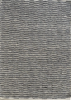 Modern Elegant Wool Cotton Thick Pile Striped Rug Woven Braided Textured Design Durable Anti-slip Reversible Washable Home
