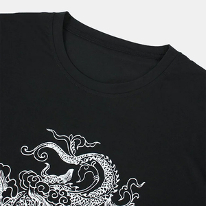 เสื้อยืดกราฟิกสีขาวไซส์ใหญ่พิเศษสำหรับผู้ชายและผู้หญิง  รับสกรีนโลโก้ พิมพ์ลายเรียบๆ ผ้าคอตตอนผสมโพลีเอสเตอร์ ทรงโอเวอร์ไซส์ ลายพื้น - Product Image 6