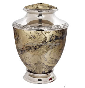 Urna funeraria de metal de estilo clásico de nuevo diseño para cenizas para honrar recuerdos Urna conmemorativa con diseño pulido a precio de mayorista - Product Image 2
