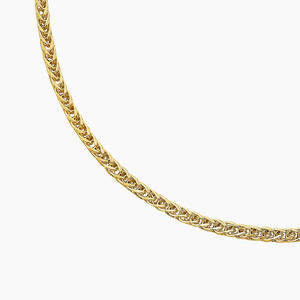 Collar de diamantes de tres cadenas con corte esmeralda y engaste de bisel - Product Image 4