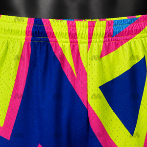 Pantalones Cortos Deportivos Casuales Geométricos, Transpirables, de Malla de Poliéster, para Entrenamiento Deportivo, Ropa Deportiva de Equipo - Product Image 6