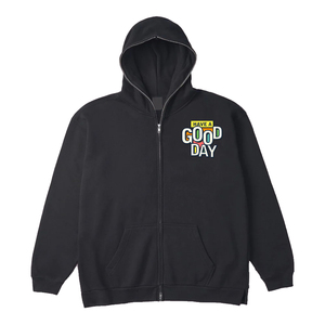 Sudadera con Capucha Negra para Hombre, Corte Regular, Estampado Frontal, Estilo Casual, 100% Algodón, Felpa Francesa, Bolsillo, Manga Regular - Product Image 4