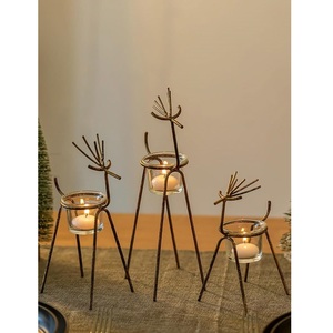 Decoración Navideña de Metal Vintage, Diseño Minimalista Negro, Adorno Ecológico y Duradero - Product Image 5