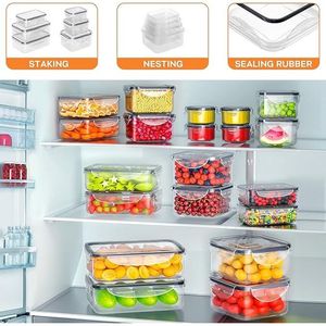 Set di 40 Contenitori Ermetici in Plastica per Preparazione Pasti con Coperchi, Contenitori per Alimenti - Product Image 2