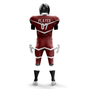 Maillot de football américain personnalisé pour homme adulte, uniforme d'équipe universitaire, 100 % polyester, respirant, séchage rapide, imprimé par transfert thermique - Product Image 5