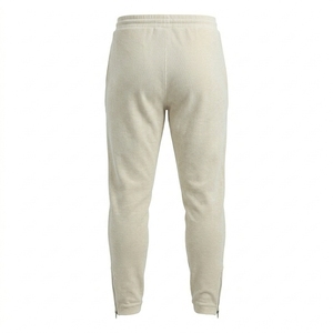 Pantalon de jogging décontracté pour homme, taille élastique avec cordon de serrage, en velours côtelé gaufré délavé, poids moyen, grande taille, avec logo personnalisé - Product Image 2