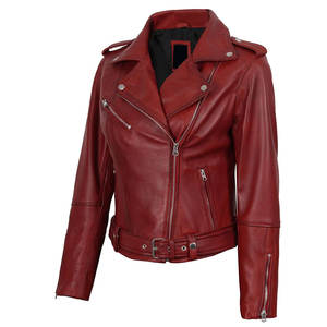 Chaqueta de Cuero para Mujer de Uso Diario, Diseño Elegante, Sensación Cómoda - Product Image 1