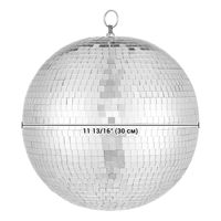 Grande boule disco miroir de 12 pouces D0100XF5ZLG (D0102X34L57 27BAL002-12IN-11.V1) Version améliorée pour les fournitures de fête promotionnelles
