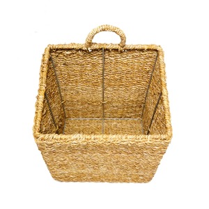 Seagrass <b>basket</b> with hanging handle Handmade <b>Storage</b> <b>Basket</b> Wholesale eco-friendly Made in Vietnam - Product Image 3