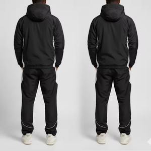 Ensemble de survêtement coupe ajustée léger et extensible de haute qualité pour homme – Veste coupe-vent décontractée et pantalon - Product Image 2