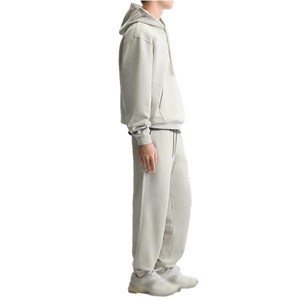 Custom Heavyweight 100% Cotton Drop Shoulder <b>Hoodie</b> <b>Plain</b> Solid Unisex Oversized Pullover Sweatshirt Streetwear Winter Moisture - Product Image 3