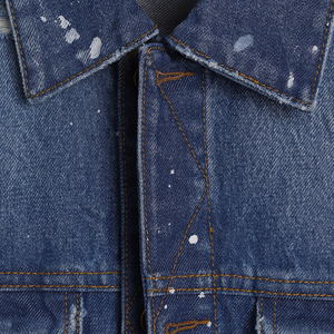 Veste en jean décontractée pour homme 100% coton, denim bleu épais, confortable, marque privée disponible, commande en gros - Product Image 3