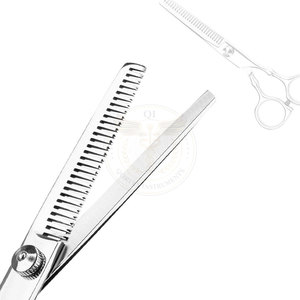Professional <b>Barber</b> Scissors <b>Set</b> Stainless Steel Lightweight Right-Handed Salon Cutting Thinning Shears Kit Hair Styling - Product Image 3