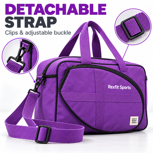Bolsa para Raqueta de Squash con Logotipo Personalizado, Bolsillo Frontal Curvo con Cierre, Asas Superiores Dobles y Correa para el Hombro, Bolsa Personalizable - Product Image 2