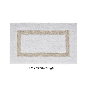 Tapis de bain en coton tufté antidérapant, fabriqué à la machine, écologique, rose, à motif floral, élégant et polyvalent, accessoire de salle de bain - Product Image 3