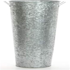 Vase en métal pour fleurs, 15 pouces de haut, style rustique, centre de table pour la décoration de la maison au printemps et pour les mariages - Product Image 3