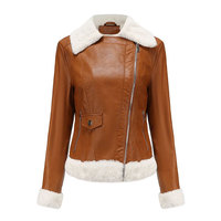 Nouvelle arrivée, veste en cuir de haute qualité pour femmes, vente en gros, veste en cuir respirant, nouveau design, manteau en cuir véritable