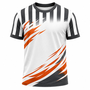 Camiseta de Fútbol Personalizada al por Mayor para Hombre, Sublimada, con Rayas, de Secado Rápido, Transpirable, de Manga Corta, para Equipos Deportivos - Product Image 2
