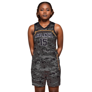 Uniforme de Baloncesto Personalizado para Mujer, Antiencogimiento, Absorbe la Humedad, Ropa de Baloncesto con Logotipo Personalizado, Conjunto de Baloncesto Femenino de Malla de Alto Rendimiento - Product Image 4