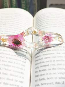 Handmade <b>Resin</b> Thumb Book Holder | Unique Reading <b>Gift</b> Accessory <b>Resin</b> Book Page Holder for <b>Gifts</b> | Thumb Finger Reading Tool - Product Image 3