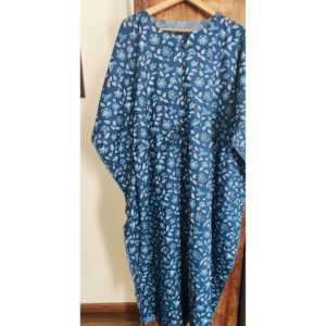 Kaftán Indigo para Mujer, Ropa de Dormir Cómoda - Product Image 1