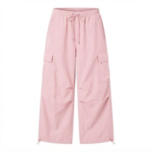 Custom Logo Unisex Oversized <b>Parachute</b> <b>Pants</b> Tactical <b>Cargo</b> Joggers With Adjustable Ankle Cords Wholesale - Product Image 6