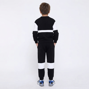 Conjunto Deportivo de Algodón para Niños, Cuello Redondo, Manga Larga, Estilo Casual para Otoño, con Bolsillos Laterales, Corte Regular - Product Image 2