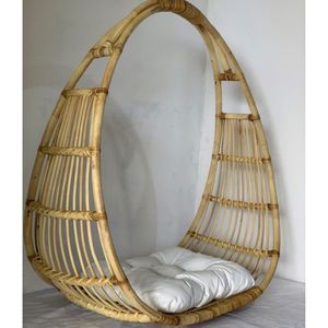 Wholesale Custom Outdoor Swing Chair Manufacturer Luxury Natural Rattan <b>Material</b> Sustainable Modern Style For Home Use - Product Image 1