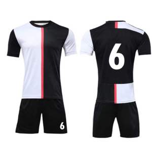 Men's Soccer Jersey High Quality Breathable Quick Dry Anti-Bacterial 100% Polyester Short Sleeve V-neck Solid Front Customizable - Product Image 3