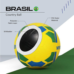 Ballon de football de taille 5 personnalisé de haute qualité dernière conception en caoutchouc PVC et cuir PU sac en filet de football en gros pour l'entraînement - Product Image 2