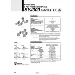Pièces pneumatiques d'électrovanne SYJ312-5L-M3 SMC Pneumatics - Product Image 2