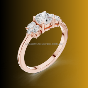 LIONSORBET Bague CZ bicolore 10K en argent et or combinés - Product Image 1