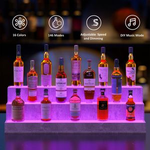 Espositore per Bottiglie di Liquori a LED da 37 Pollici, Illuminato, Fai-da-Te, per Parete e Bar, con Telecomando 3 - Product Image 2