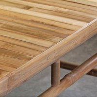 Ensemble de canapés d'extérieur en bambou faits à la main avec table et chaises, fournisseur de meubles de jardin durables en gros du Vietnam
